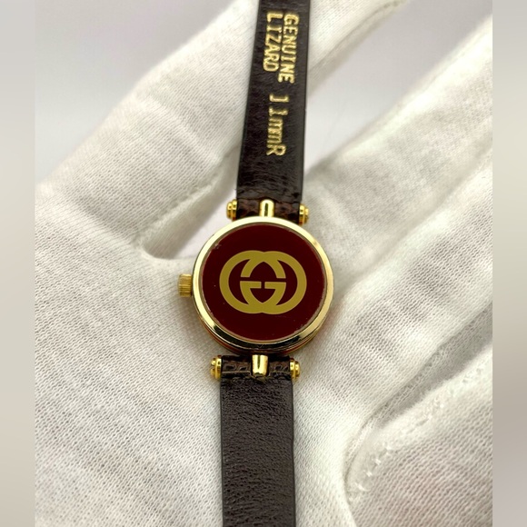 Gucci Sherry Line Classic Swiss Made GP Vintage Ladies Watch - New Battery - Picture 11 of 16